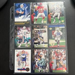 NFL Trading Cards Lot of 9 Various Cards‎